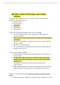 Bio 223 - Exam 4 With Quizs and Verified Answers