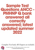 ANCC IQ Domains 1-5, ANCC PMHNP Exam Reported Questions, ANCC PMHNP COMPREHENSIVE Q,ANCC Review Questions ( ALL IN ONE BUNDLE )