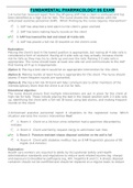 FUNDAMENTAL PHARMACOLOGY 06 EXAM