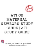 ATI OB Maternal Newborn Study Guide | ATI Study guide