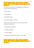 NURS 6630N Palo Alto Cortex XSOAR Exam 2022 with complete Questions and Answers  