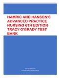 Hamric and Hanson's Advanced Practice Nursing 6th Edition Tracy O'Grady Test Bank