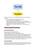 Summary Cambridge IGCSE Modern World History "The Boom-USA 1920s"