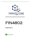 FIN4802 EXAM PACK 2023