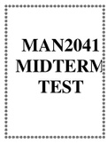 MAN2041 MIDTERM TEST