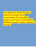 Test Bank for South-Western Federal Taxation 2014 Corporations Partnerships Estates and Trusts 37th Edition Hoffman, Raabe, Smith, Maloney, Young-2