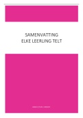 Samenvatting: Elke Leerling Telt ELT