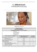 Case Case Study C. difficile Sepsis, UNFOLDING Reasoning, Minnie Taylor, 62 years old