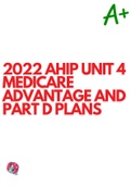 2022 AHIP UNIT 4 MEDICARE ADVANTAGE AND PART D PLANS