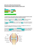 Edexcel Biology A (Salters-Nuffield): Topic 7 RFL (Run for Your Life) summary