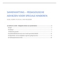 Samenvatting: pedagogische adviezen voor speciale kinderen - van Lieshout en van Deth