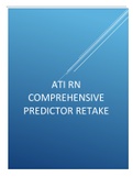 ATI RN COMPREHENSIVE PREDICTOR RETAKE QUESTIONS & ANSWERS 2022 UPDATED