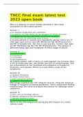 TNCC final exam latest test 2023 open book