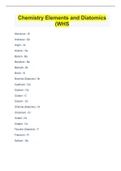 Chemistry Elements and Diatomics  (WHS