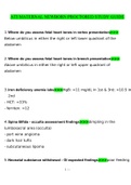 ATI MATERNAL NEWBORN PROCTORED STUDY GUIDE Questions With Correct Answers 100% Verified