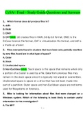 CySA+ final - Study Guide 221. Questions With Correct Answers 100% Verified