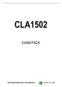 CLA1502 EXAM PACK 2023