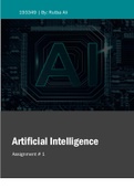  CSC-323  Artificial Intelligent 