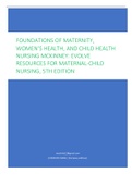 FOUNDATIONS OF MATERNITY,  WOMEN’S HEALTH, AND CHILD HEALTH  NURSING MCKINNEY: EVOLVE  RESOURCES FOR MATERNAL-CHILD  NURSING, 5TH EDITION