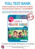 Test Bank for Wong's Essentials of Pediatric Nursing 10th & 11th Edition By Marilyn J. Hockenberry (in Bundle)