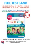 Test Bank for Wong's Essentials of Pediatric Nursing 10th Edition By Marilyn J. Hockenberry & David Wilson & Cheryl C Rodgers Chapter 1-30 Complete Guide