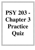 PSY 203 - Chapter 3 Practice Quiz