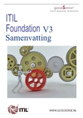 ITIL samenvatting! ook om V4 te halen