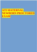 ATI MATERNAL NEWBORN PROCTORED EXAM