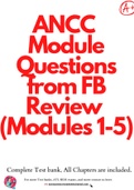 ANCC Module Questions from FB Review (Modules 1-5)