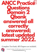 ANCC Practice Questions Domain 2 Qbank answered all correctly answered; latest updated summer 2022.