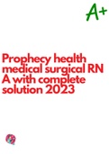 Prophecy health medical surgical-telemetry, general ICU A V3 ,Relias Exam ( ALL PACKAGED TOGETHER)2023