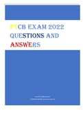PTCB EXAM 2022  QUESTIONS AND  ANSWERS