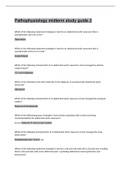 NURSING MSN 570 Pathophysiology midterm study guide  2