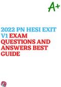 2022 PN HESI EXIT V1 EXAM QUESTIONS AND ANSWERS BEST GUIDE