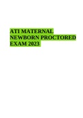 ATI MATERNAL NEWBORN PROCTORED EXAM 2023