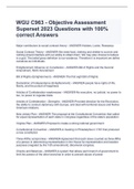 WGU C963 - Objective Assessment Superset 2023 Questions with 100% correct Answers