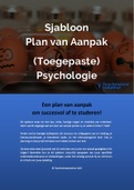 Toegepaste Psychologie Bundel PLUS: Plan van Aanpak   200  Hoofdvragen   Theoretisch Kader   Methodologie