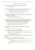 BIO 291 - Chapter 6 Study Guide