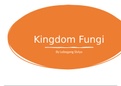 Kingdom Fungi for first year students