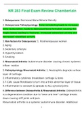 NR 283 Practice Questions and Answers Latest 2022 Update(100% Verified)-CHAMBERLAIN COLLEGE OF NURSING