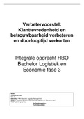 NCOI Integrale opdracht HBO Bachelor Logistics Management fase 3 - cijfer 7 05-2022 met beoordeling