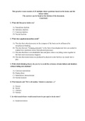 Consciousness - Practice Exam & Answers