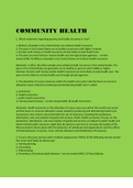 COMMUNITY HEALTH