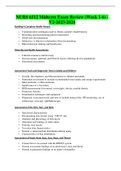 NURS 6512 Midterm Exam Review (Week 1-6) -V2-2023-2024