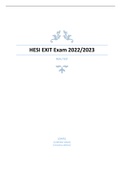  RN HESI  ENTRANCE EXAM 2023