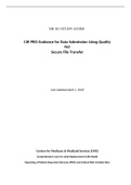 NR 101 STUDY GUIDE    CJR PRO Guidance for Data Submission Using Quality Net Secure File Transfer