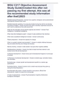 WGU C217 Objective Assessment Study Guide(Created this after not passing my first attempt, this was all the recommended study information after that!)2023