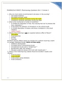 PHARMACOLO MSN571 Pharmacology Questions Set 1-3 Version 2 latest solution