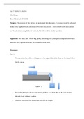 Physics Lab 3 Newtons 2nd Law