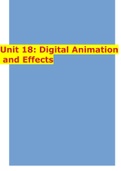 Unit 18: Digital Animation and Effects